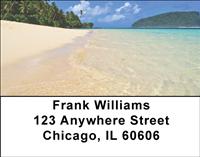 Tropical Beaches Address Labels