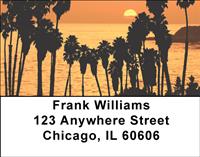 Tropical Sunsets Address Labels