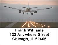 Passenger Airplanes Address Labels