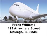 Passenger Airplanes Address Labels