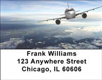 Passenger Airplanes Address Labels