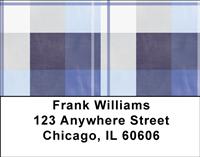 Bold Plaid Address Labels