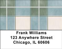 Bold Plaid Address Labels