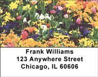 Garden Flowers Address Labels