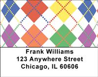 Striking Argyle Address Labels