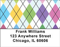 Striking Argyle Address Labels