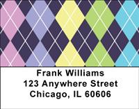 Striking Argyle Address Labels