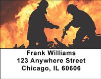 Battling Firefighters Address Labels