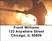 Battling Firefighters Address Labels