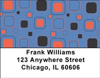 Retro Squares Address Labels