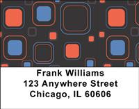 Retro Squares Address Labels