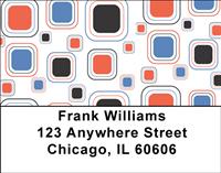 Retro Squares Address Labels
