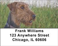 Airedale Terriers Address Labels