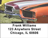 Muscle Cars Address Labels