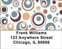 Retro Circles Address Labels