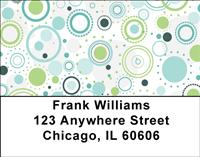 Retro Circles Address Labels