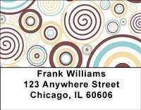 Retro Circles Address Labels
