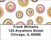 Retro Circles Address Labels