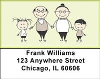 Happy Families Address Labels