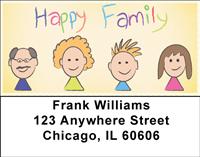Happy Families Address Labels