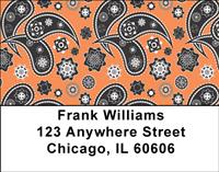 Indian Paisley Address Labels