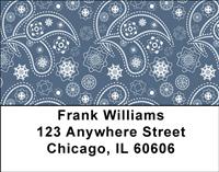Indian Paisley Address Labels