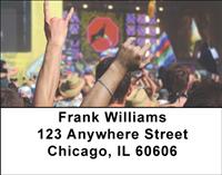 Rocking Out Address Labels