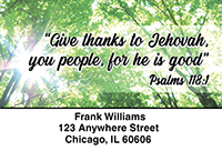 Inspirational Psalms Address Labels