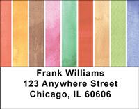 Watercolor Stripes Address Labels
