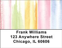 Watercolor Stripes Address Labels