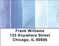 Watercolor Stripes Address Labels