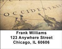 Antique Maps Address Labels
