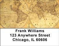Antique Maps Address Labels
