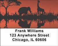 African Silhouettes Address Labels
