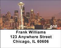 Night Skylines Address Labels