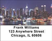 Night Skylines Address Labels