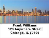 Night Skylines Address Labels