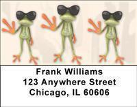 Funny Frogs Address Labels