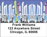 Skiing Address Labels