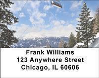 Skiing Address Labels