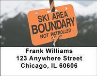 Skiing Address Labels