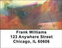 Painted Canvas Address Labels