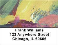 Painted Canvas Address Labels