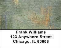 Painted Canvas Address Labels