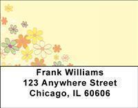 Hippie Flowers Address Labels