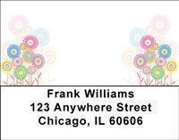 Hippie Flowers Address Labels