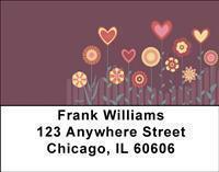 Hippie Flowers Address Labels