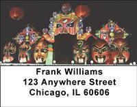 Traditional Masks Address Labels