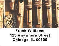 Traditional Masks Address Labels