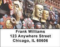 Traditional Masks Address Labels